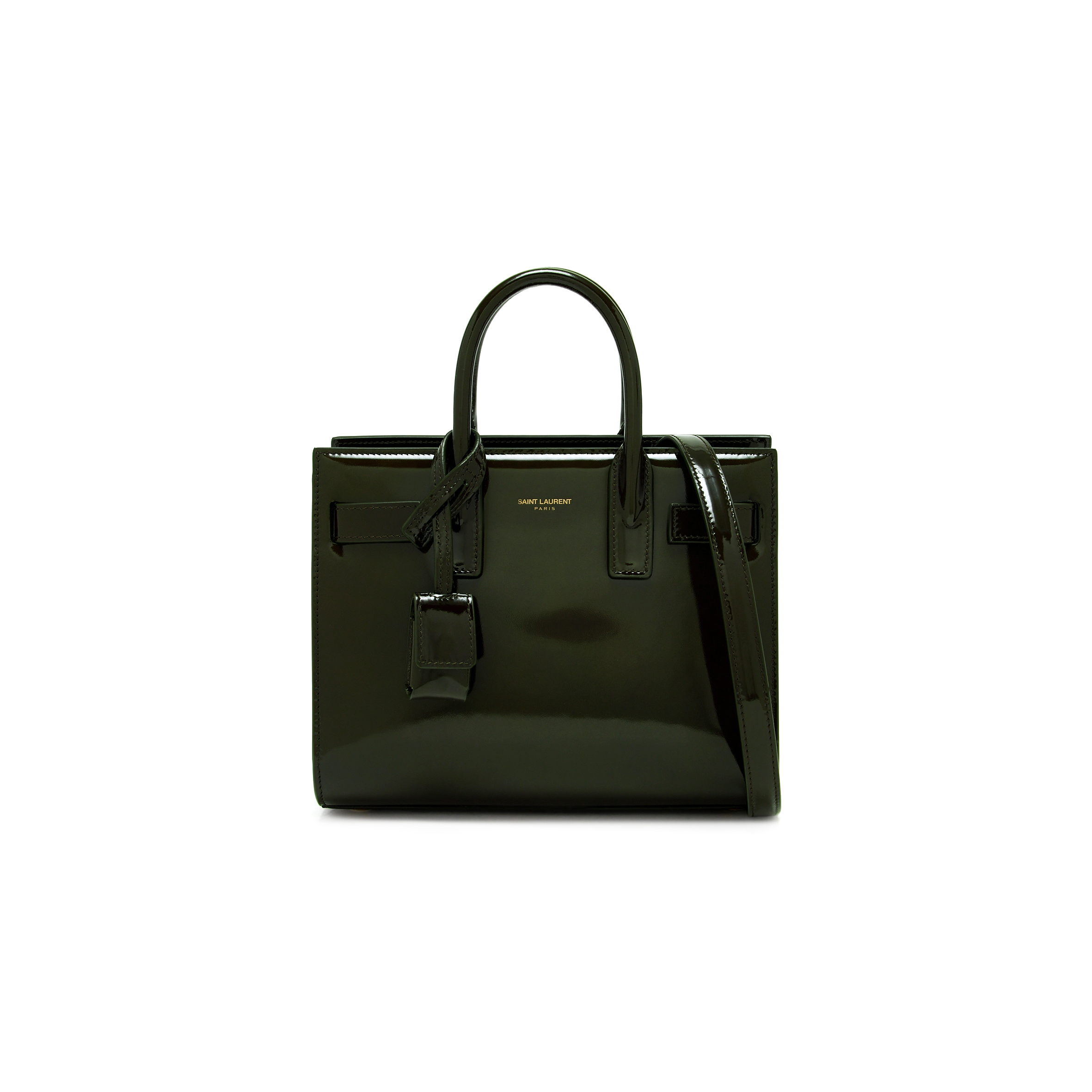 YSL SAC DE JOUR IN PATENT LEATHER-NANO 398711AAD163446 (22*18*10.5cm)